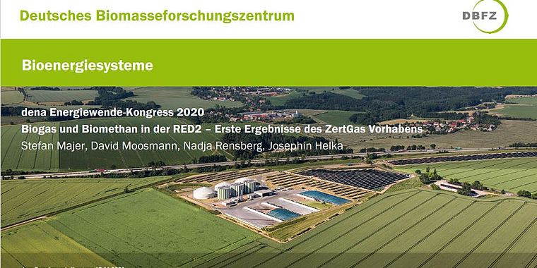 Biogas und Biomethan in der RED 2 - Erste Ergebnisse des ZertGas Projektes