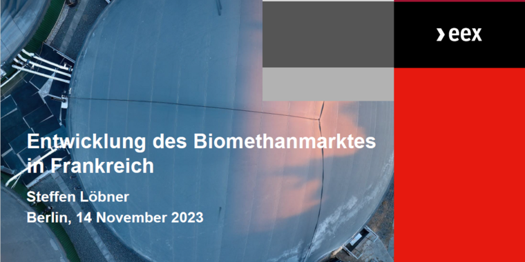 Entwicklung des Biomethanmarktes in Frankreich