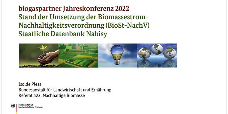 Stand der Umsetzung der Biomassestromnachhaltigkeits- verordnung im Falle von Biomethan im Nabisy